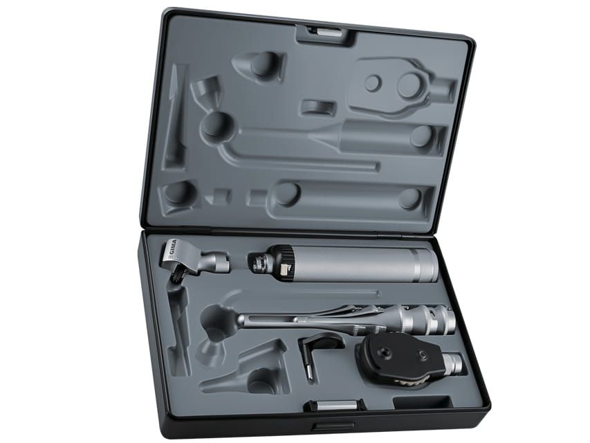 Diagnostická sada otoskop + oftalmoskop kovový