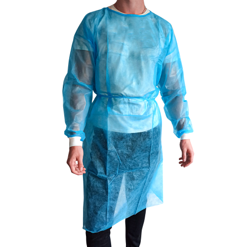 Zdravotnický plášť z netkané textilie 25g s manžetou Fartuch_medyczny_włóknina_25g_z_mankietem_model.png