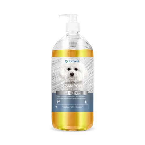 Šampon na bílou srst pro psy Eurowet Szampon biała sierść dla psa Eurowet 1 l.jpg