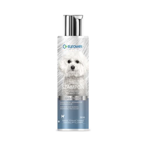 Šampon na bílou srst pro psy Eurowet Szampon biała sierść dla psa Eurowet 200 ml.jpg