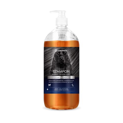 Šampon na tmavou srst pro psy Eurowet Szampon ciemna sierść dla psa Eurowet 1l.jpg