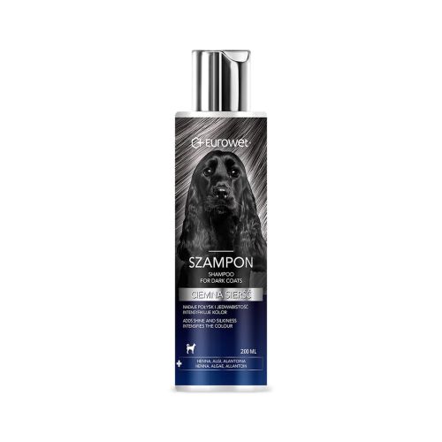 Šampon na tmavou srst pro psy Eurowet Szampon ciemna sierść dla psa Eurowet 200 ml.jpg