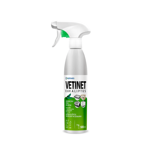 Vetinet eukalyptus na mytí klecí Płyn do mycia klatek Vetinet eukaliptusowy 500ml.png