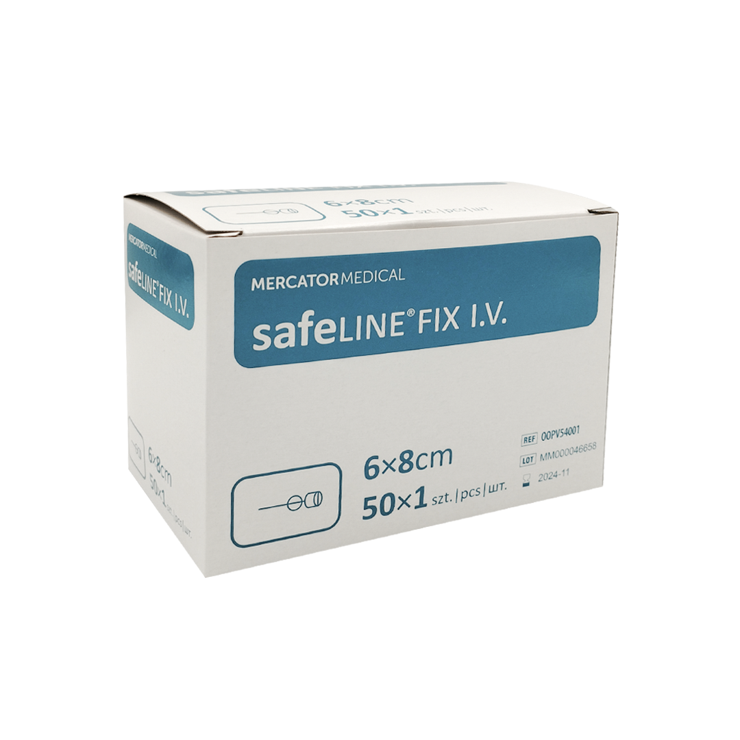 Fixační náplast na kanylu Safeline 6x8 cm