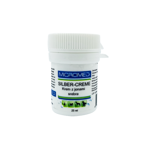 Micromed Vet krém s ionty stříbra 25 ml Krem z jonami srebra Micromed Vet 25 ml.png