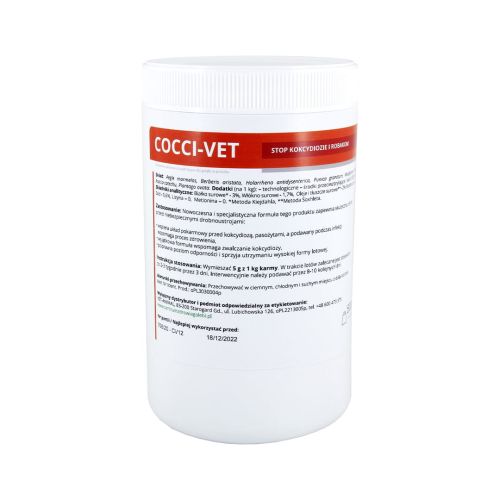 COCCI-VET stop kokcidiím a červům COCCI-VET stop kokcydiom i robakom 500g.jpg