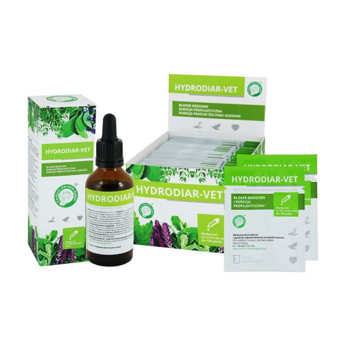 Blokátor průjmu HYDRODIAR-VET HYDRODIAR-VET bloker biegunek3ml50ml.jpg