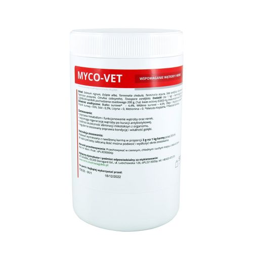 MYCO-VET podpora jater a ledvin MYCO-VET 500 g.jpg