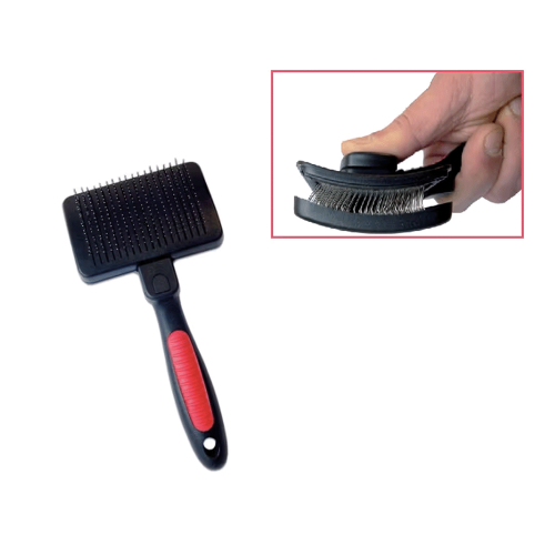 Samočisticí kartáč na pudly Ideal Dog szczotka-samoczyszczaca-idealdog-mała-4.png