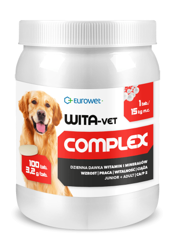 WITA-VET Komplex pro psy 3,2g Eurowet Wita-Vet_Pies_COMPLEX_32g_100tab-1.png