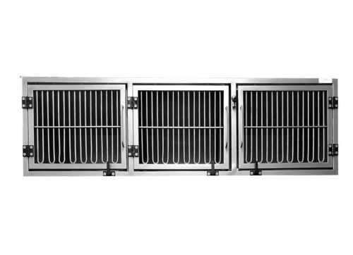 Klec pro domácí mazlíčky 1200x600x400 trojitá se zásobníkem na stelivo