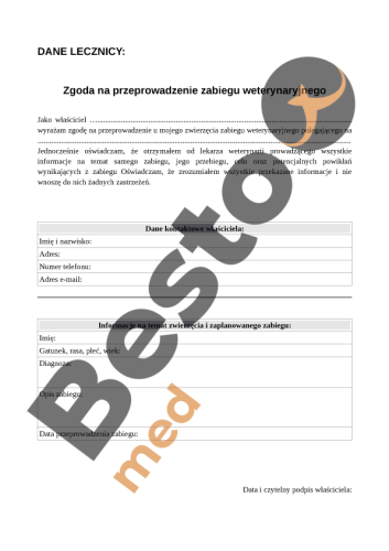 Souhlas s provedením veterinárního zákroku Obszar roboczy 1.png