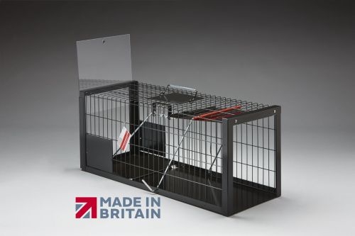 Klec s pastí pro kočky a malá zvířata Klatka pułapka na koty 178-315.1.jpg