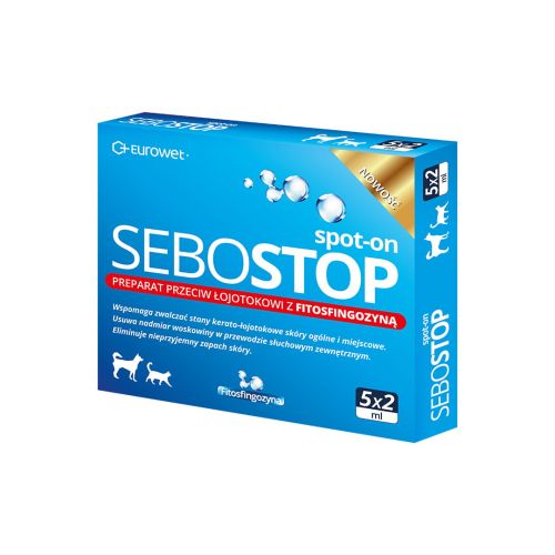 SEBOSTOP spot-on kapky 5 x 2 ml Eurowet SEBOSTOP spot-on krople 5 x 2 ml Eurowet.jpg
