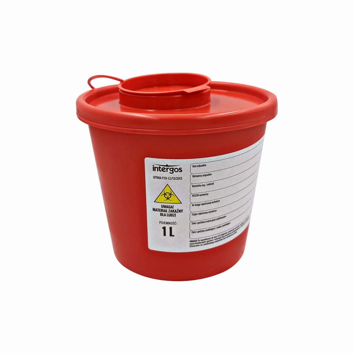 Kontejner na zdravotnický odpad červený